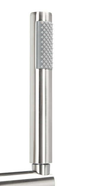 Safavieh CAPRI Single Handle Nickel Shower System - Stylish Below-Ground Floor-Mount Design for Modern Baths BRC3416NB