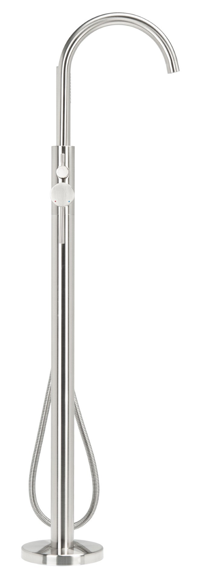Safavieh CAPRI Single Handle Nickel Shower System - Stylish Below-Ground Floor-Mount Design for Modern Baths BRC3416NB
