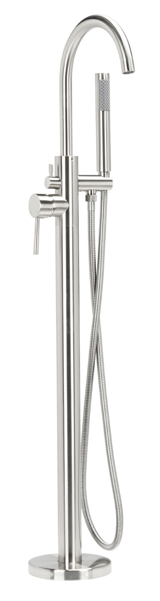 Safavieh CAPRI Single Handle Nickel Shower System - Stylish Below-Ground Floor-Mount Design for Modern Baths BRC3416NB