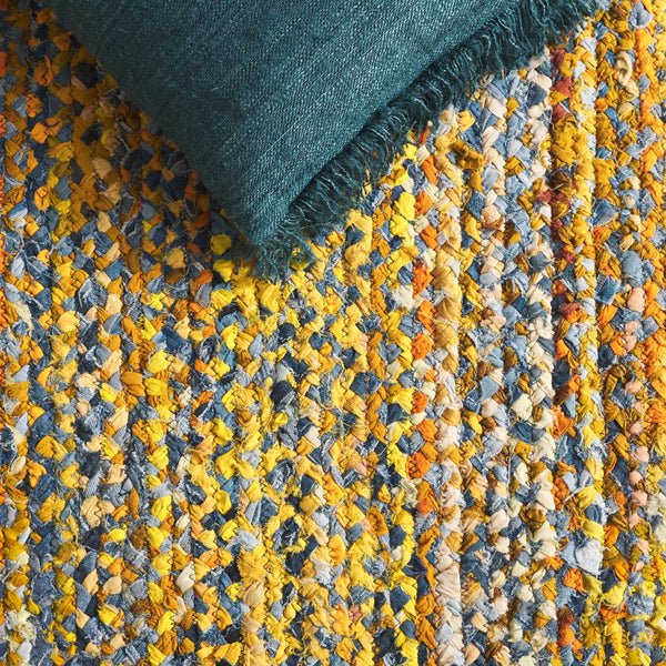 Safavieh Braided Area Rug - Hand-woven Cotton Runner With Bohemian Charm, Perfect For Hallways And Entryways Yellow ,Brown Cotton Brd210d-5