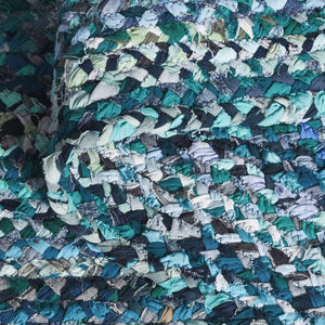 Safavieh Braided Area Rug - Hand-woven Cotton Runner With Bohemian Charm, Perfect For Hallways And Entryways Teal ,Blue Cotton Brd210j-5