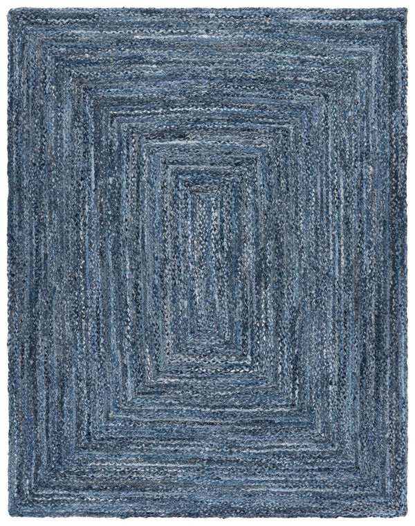Safavieh Braided Area Rug - Hand-woven Cotton Runner With Bohemian Charm, Perfect For Hallways And Entryways Denim ,Blue Cotton Brd210l-8