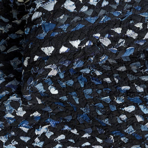 Safavieh Braided Hand Woven Cotton Area Rug - Elegant 12' X 12' Square Design To Elevate Any Living Space Black ,Blue Cotton Brd210m-9