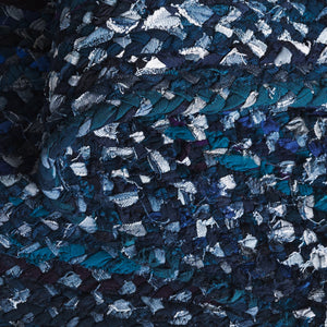 Safavieh Braided Area Rug - Hand-woven Cotton Runner With Bohemian Charm, Perfect For Hallways And Entryways Navy ,Blue Cotton Brd210n-5