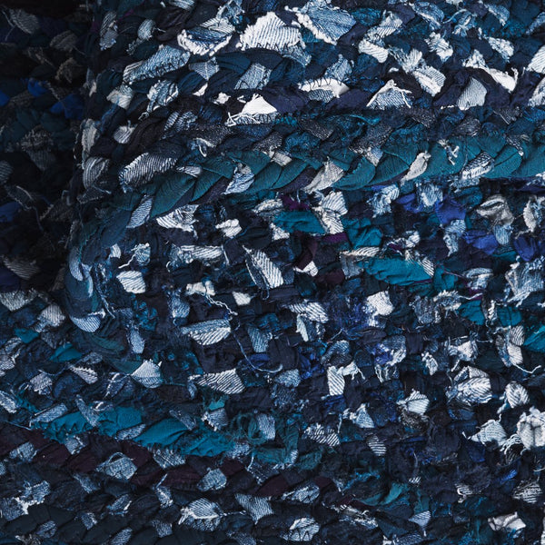 Safavieh Braided Area Rug - Hand-woven Cotton Runner With Bohemian Charm, Perfect For Hallways And Entryways Navy ,Blue Cotton Brd210n-5