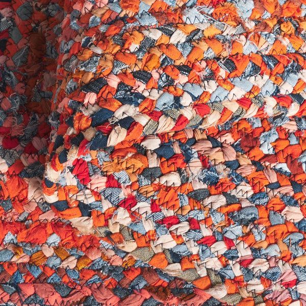 Safavieh Braided Area Rug - Hand-woven Cotton Runner With Bohemian Charm, Perfect For Hallways And Entryways Orange ,Rust Cotton Brd210p-5