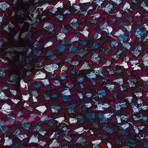 Safavieh Braided Area Rug - Hand-woven Cotton Runner With Bohemian Charm, Perfect For Hallways And Entryways Purple ,Blue Cotton Brd210v-5