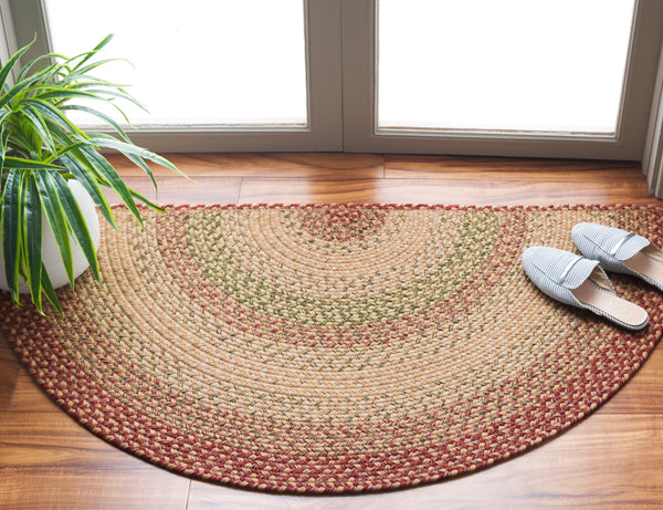 Safavieh Braided Rugs Collection - Stylish And Durable Polypropylene Rug For Home Décor Enhancement Rust ,Multi Polypropylene Pile Brd303a-68