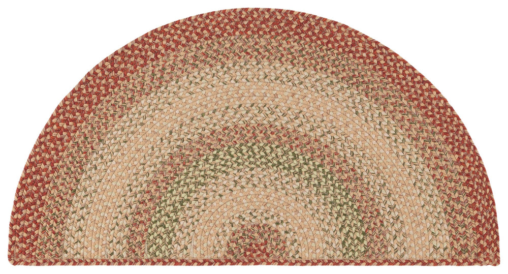 Safavieh Braided Handwoven 6'X8' Oval Rug Rust Multi – Low-Profile 1/4" Polypropylene, Indoor/Outdoor Durable Elegance BRD303A-68OV