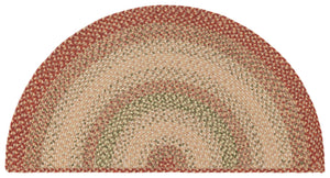 Safavieh Braided Handwoven 6'X8' Oval Rug Rust Multi – Low-Profile 1/4" Polypropylene, Indoor/Outdoor Durable Elegance BRD303A-68OV