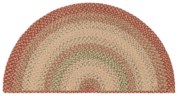 Safavieh Braided Handwoven 6'X8' Oval Rug Rust Multi – Low-Profile 1/4" Polypropylene, Indoor/Outdoor Durable Elegance BRD303A-68OV