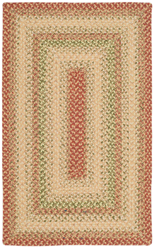 Safavieh Braided Handwoven 6'X8' Oval Rug Rust Multi – Low-Profile 1/4" Polypropylene, Indoor/Outdoor Durable Elegance BRD303A-68OV