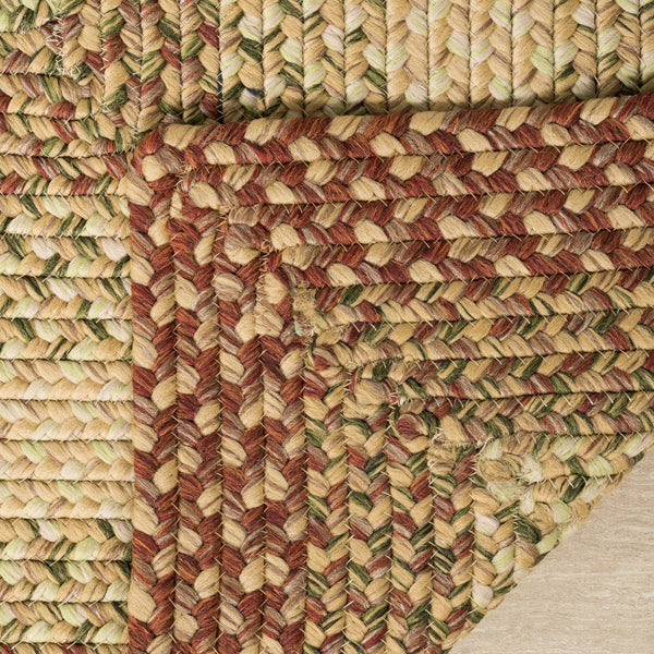 Safavieh Braided Handwoven 6'X8' Oval Rug Rust Multi – Low-Profile 1/4" Polypropylene, Indoor/Outdoor Durable Elegance BRD303A-68OV