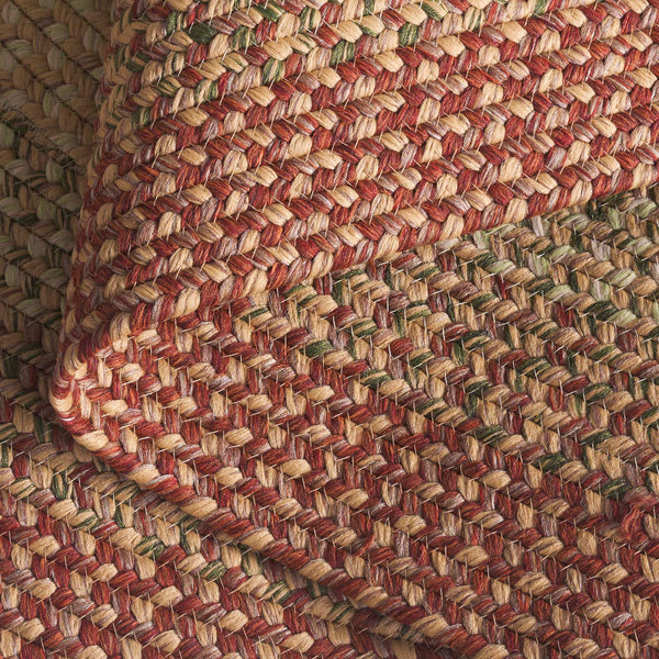 Safavieh Braided Rugs Collection - Stylish And Durable Polypropylene Rug For Home Décor Enhancement Rust ,Multi Polypropylene Pile Brd303a-68