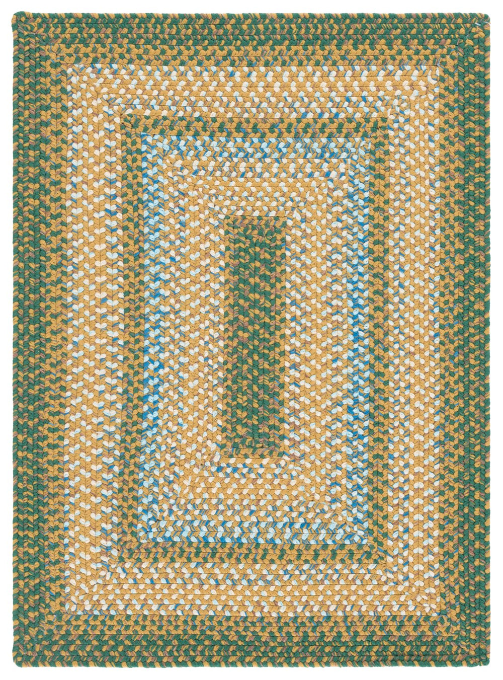 Safavieh Braided Hand-Woven Runner Rug In Rich Brown & Dark Green — Low-Profile, Durable Polypropylene For Indoor/Outdoor Use 2'-3" x 8'-0" BRD303Y-28