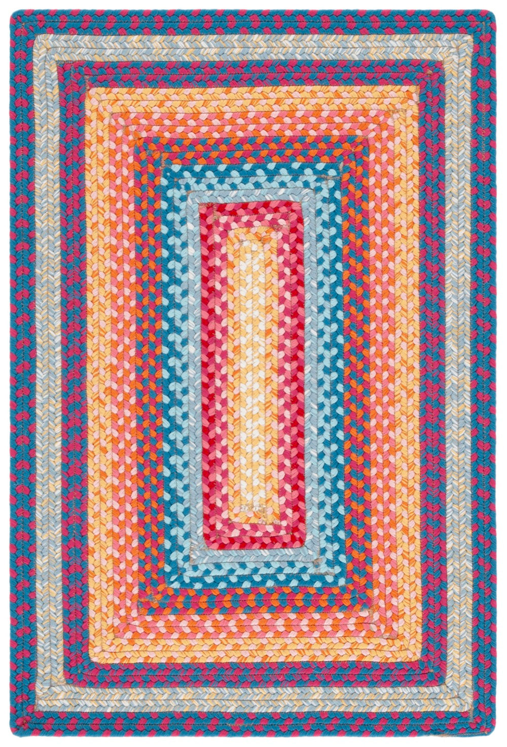 Safavieh Braided Rugs 308q Red / Orange Red ,Orange Polypropylene Pile Brd308q-2