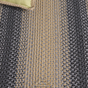 Safavieh Braided Area Rug - Hand-woven, Durable Polypropylene For Indoor & Outdoor Spaces, Elegant Design Black ,Grey Polypropylene Pile Brd311a-216