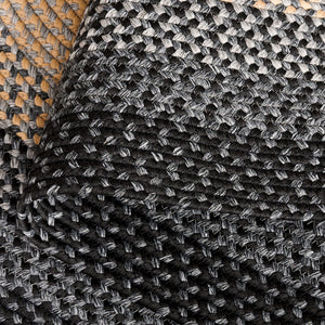 Safavieh Braided Area Rug - Hand-woven, Durable Polypropylene For Indoor & Outdoor Spaces, Elegant Design Black ,Grey Polypropylene Pile Brd311a-216