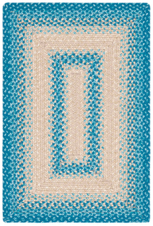 Safavieh Braided Rugs 311m Blue / Beige Blue ,Beige Polypropylene Pile Brd311m-4ov