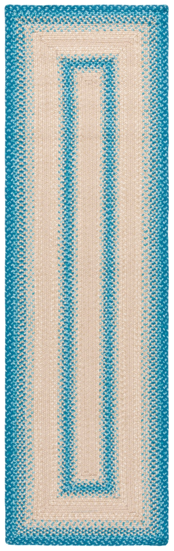 Safavieh Braided Rugs 311m Blue / Beige Blue ,Beige Polypropylene Pile Brd311m-4ov