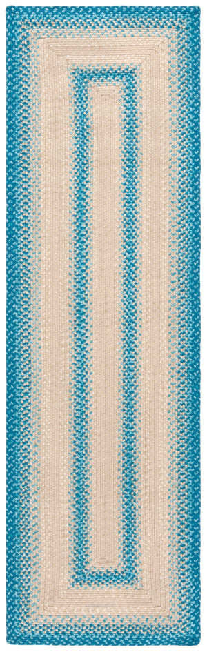 Safavieh Braided Rugs 311m Blue / Beige Blue ,Beige Polypropylene Pile Brd311m-4ov