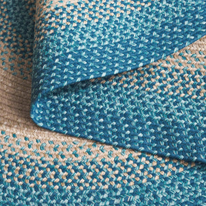 Safavieh Braided Area Rug - Hand-woven, Durable Polypropylene For Indoor & Outdoor Spaces, Elegant Design Blue ,Beige Polypropylene Pile Brd311m-8