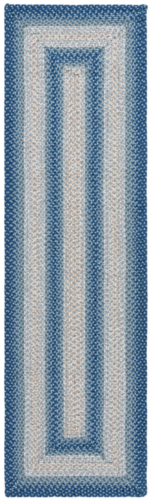 Safavieh Braided Rugs 311n Navy / Grey Navy ,Grey Polypropylene Pile Brd311n-2