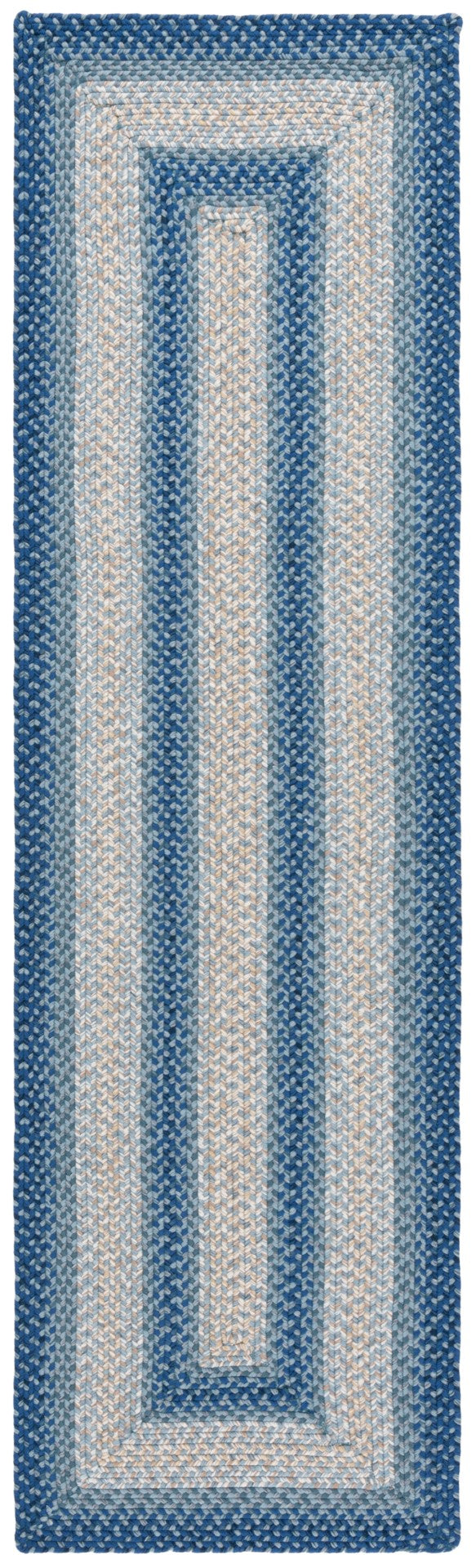 Safavieh Braided Rugs 311n Navy / Grey Navy ,Grey Polypropylene Pile Brd311n-2