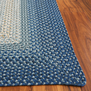 Safavieh Braided Area Rug - Hand-woven, Durable Polypropylene For Indoor & Outdoor Spaces, Elegant Design Navy ,Grey Polypropylene Pile Brd311n-28