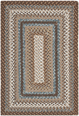 Safavieh Braided Hand-woven Area Rug - Elegant Multi-tonal Design For Indoor/Outdoor Spaces, Easy Care Brown ,Multi Polypropylene Pile Brd313a-7sq