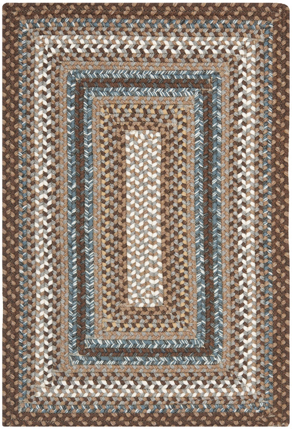 Safavieh Braided Hand-woven Area Rug - Elegant Multi-tonal Design For Indoor/Outdoor Spaces, Easy Care Brown ,Multi Polypropylene Pile Brd313a-7sq