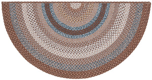 Safavieh Braided Hand-woven Area Rug - Elegant Multi-tonal Design For Indoor/Outdoor Spaces, Easy Care Brown ,Multi Polypropylene Pile Brd313a-7sq