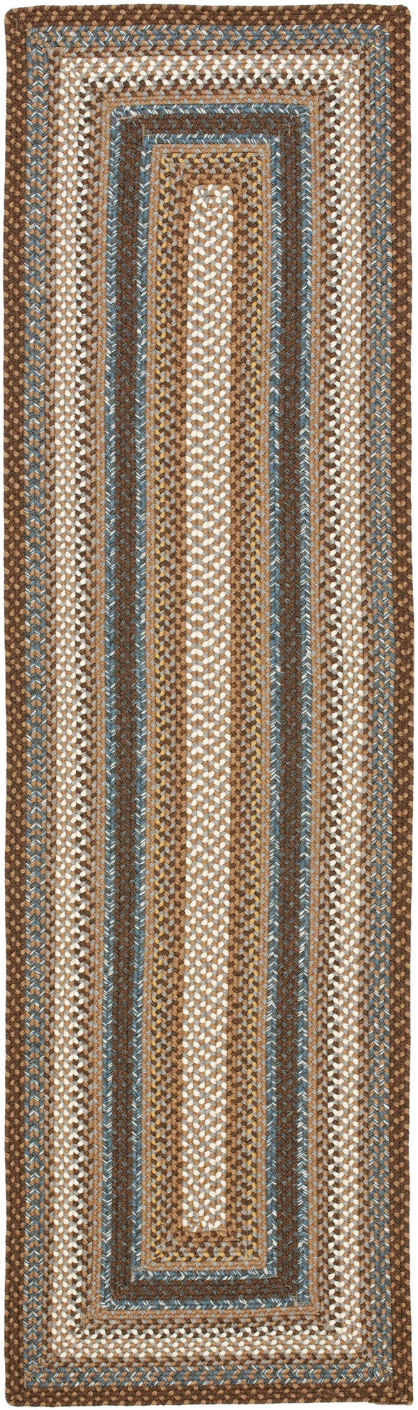 Safavieh Braided Hand-woven Area Rug - Elegant Multi-tonal Design For Indoor/Outdoor Spaces, Easy Care Brown ,Multi Polypropylene Pile Brd313a-7sq