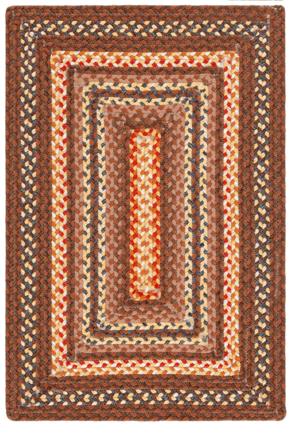 Safavieh Braided Rugs 313t Brown / Light Brown Brown ,Light Brown Polypropylene Pile Brd313t-3