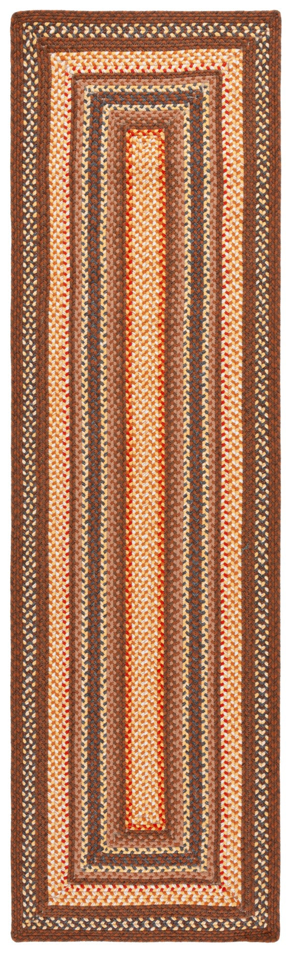 Safavieh Braided Rugs 313t Brown / Light Brown Brown ,Light Brown Polypropylene Pile Brd313t-3