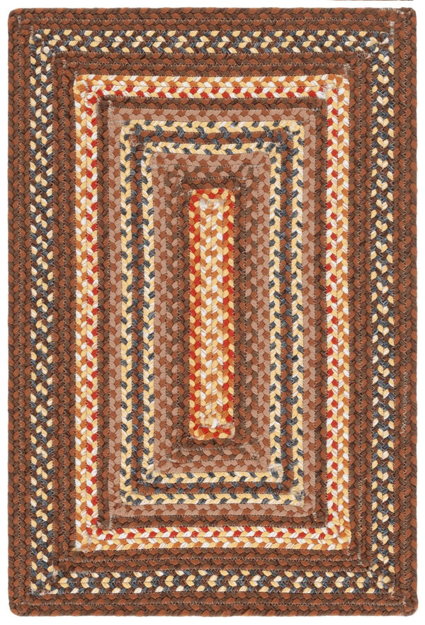 Safavieh Braided Hand-woven Area Rug - Elegant Multi-tonal Design For Indoor/Outdoor Spaces, Easy Care Brown ,Light Brown Polypropylene Pile Brd313t-24hm
