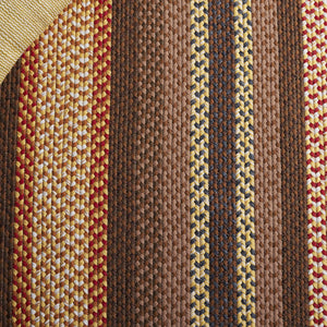 Safavieh Braided Hand-woven Area Rug - Elegant Multi-tonal Design For Indoor/Outdoor Spaces, Easy Care Brown ,Light Brown Polypropylene Pile Brd313t-24hm