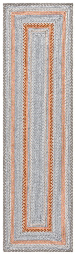 Safavieh Braided Hand Woven Indoor/Outdoor Rug - Durable, Stylish Grey And Rust Design For High-traffic Areas Grey ,Rust Polypropylene Pile Brd314g-5