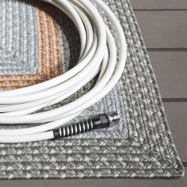 Safavieh Braided Hand Woven Indoor/Outdoor Rug - Durable, Stylish Grey And Rust Design For High-traffic Areas Grey ,Rust Polypropylene Pile Brd314g-5