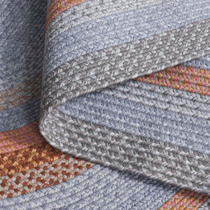 Safavieh Braided Hand Woven Indoor/Outdoor Rug - Durable, Stylish Grey And Rust Design For High-traffic Areas Grey ,Rust Polypropylene Pile Brd314g-5