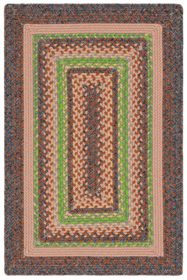 Safavieh Braided Rugs 314t Brown / Green Brown ,Green Polypropylene Pile Brd314t-3r