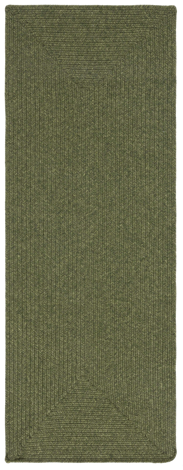 Safavieh Braided Area Rug - Stylish Green Design For Indoor/Outdoor Spaces, Perfect For Comfort And Elegance Green Polypropylene Pile Brd315a-10r
