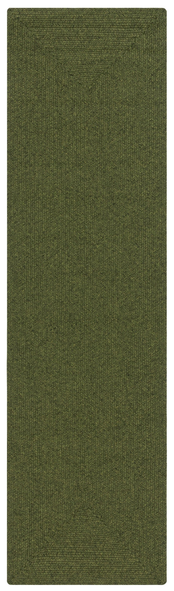 Safavieh Braided Handwoven Oval Rug 6X8 Green — Low-Profile Polypropylene, Durable Stain-Resistant Style BRD315A-68OV