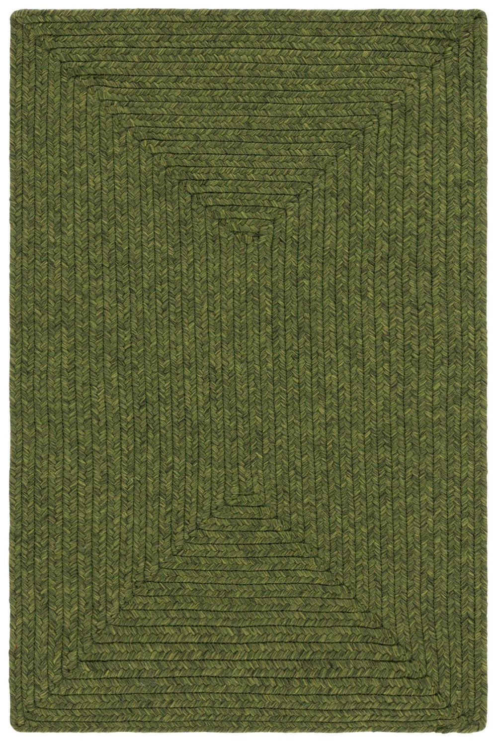 Safavieh Braided Handwoven Oval Rug 6X8 Green — Low-Profile Polypropylene, Durable Stain-Resistant Style BRD315A-68OV