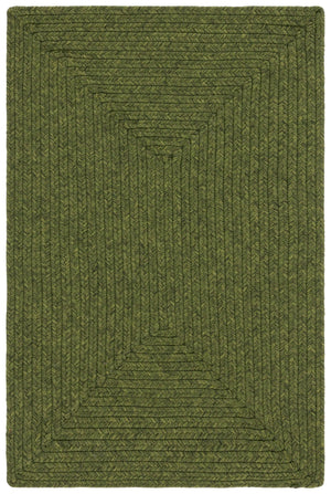 Safavieh Braided Handwoven Oval Rug 6X8 Green — Low-Profile Polypropylene, Durable Stain-Resistant Style BRD315A-68OV