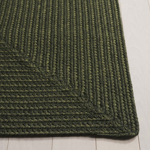 Safavieh Braided Area Rug - Stylish Green Design For Indoor/Outdoor Spaces, Perfect For Comfort And Elegance Green Polypropylene Pile Brd315a-10r