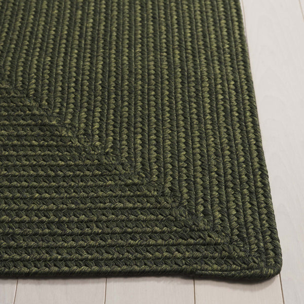 Safavieh Braided Area Rug - Stylish Green Design For Indoor/Outdoor Spaces, Perfect For Comfort And Elegance Green Polypropylene Pile Brd315a-10r
