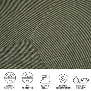 Safavieh Braided Area Rug - Stylish Green Design For Indoor/Outdoor Spaces, Perfect For Comfort And Elegance Green Polypropylene Pile Brd315a-10r