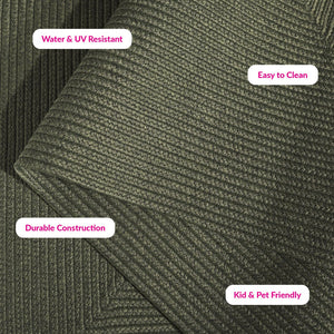 Safavieh Braided Area Rug - Stylish Green Design For Indoor/Outdoor Spaces, Perfect For Comfort And Elegance Green Polypropylene Pile Brd315a-10r