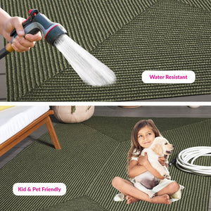 Safavieh Braided Area Rug - Stylish Green Design For Indoor/Outdoor Spaces, Perfect For Comfort And Elegance Green Polypropylene Pile Brd315a-10r